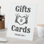 ハロウィーンゴシックのギフトとカードスカルハンズサイン 台座サイン (インサイチュ)