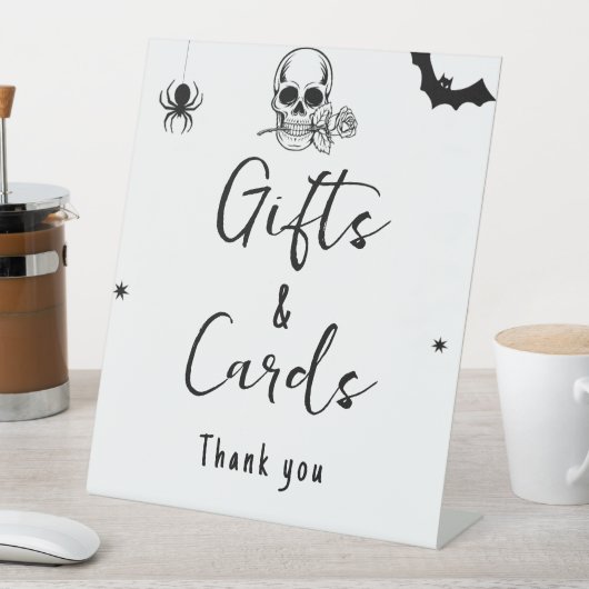 ハロウィーンゴシックのギフトとカー結婚ドのサイン 台座サイン (インサイチュ)