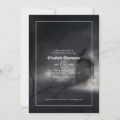 ハロウィーンゴシックのブライダルシャワー招待状 招待状 (正面)