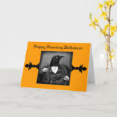 ハロウィーンゴシックカビクトリアンードまたは招待状 カード (黄色い花)