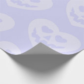 ハロウィーンゴシックバレンタイン怖いハート紫 ラッピングペーパー (角)