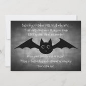 ハロウィーンゴシックポットルおもしろいックパーティー 招待状 (裏面)