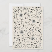 ハロウィーンゴシックヴィンテージ赤ちゃんシャワー 招待状 (裏面)