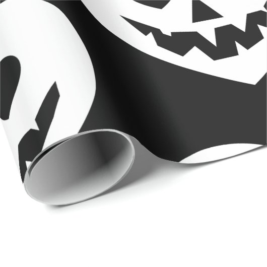 ハロウィーンゴシック様式のバレンタインデーハート白 ラッピングペーパー (ロールコーナー)