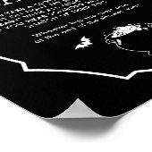 ハロウィーンゴシック赤ちゃんシャワー言わないベビーゲーム ポスター (角)