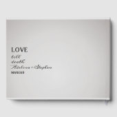 ハロウィーンゴシックTil Death Do Us 結婚パーティー ゲストブック (裏面)