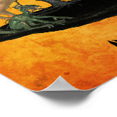 ハロウィーンゴブリンパーソナライズされた生物 ポスター (角)