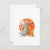 ハロウィーンゴールデンレトリエバーラバードッグギフトおもしろい 出欠カード (正面/裏面)