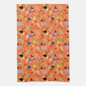 ハロウィーンゴールデンレトリバー キッチンタオル (縦)