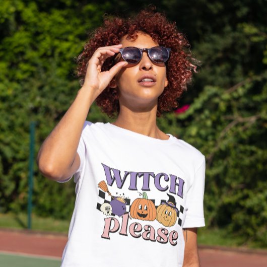 ハロウィーンサッシー魔女引用文 Tシャツ