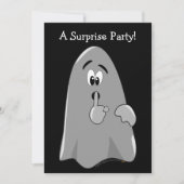 ハロウィーンサプライズパーティの招待状漫画幽霊 招待状 (正面)