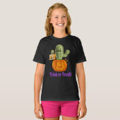 ハロウィーンサボテン女子 Tシャツ (正面フル)