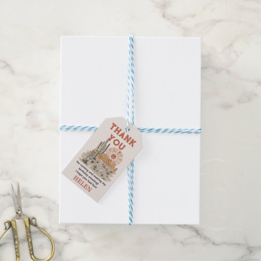 ハロウィーンサボテン誕生日パーティーありがとうございますよろしくお願い ギフトタグ (より糸付き)