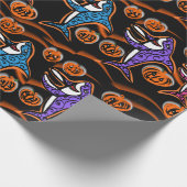 ハロウィーンサメ ラッピングペーパー (角)