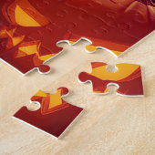 ハロウィーンサモイドヴァンパイアパンプキンス怖 ジグソーパズル (側面)