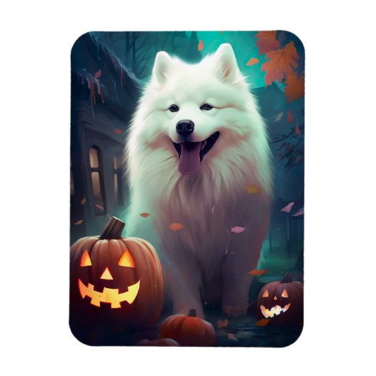 ハロウィーンサモイージカボチャ怖い マグネット (縦)