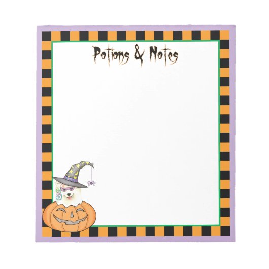 ハロウィーンサモエイ ノートパッド (正面)