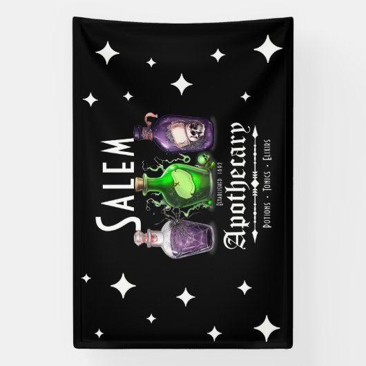 ハロウィーンサレムアポリタリーポショントニクスエリクシス 横断幕 (縦)