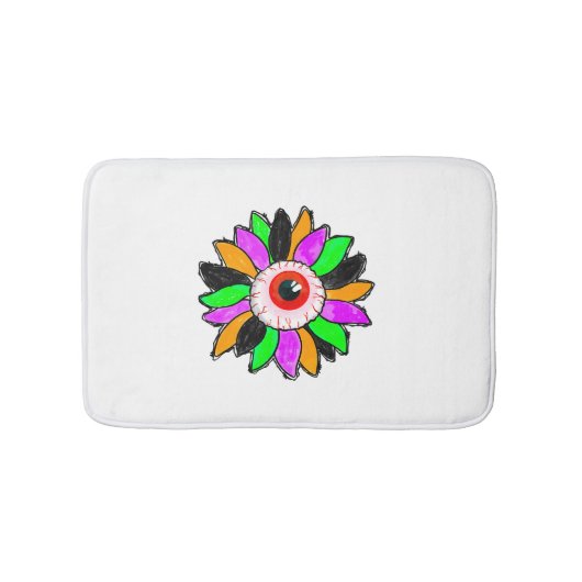 ハロウィーンサンフラワー バスマット (正面)