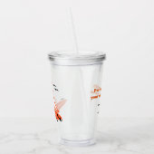 ハロウィーンサーファー幽霊ブラック アクリルタンブラー (左)