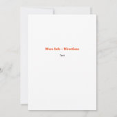 ハロウィーンサーファー幽霊 招待状 (裏面)