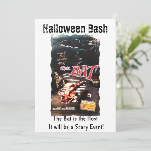 ハロウィーンザこうもりヴィンセント価格映画ポスターインビト 招待状 (スタンド正面)