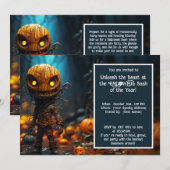 ハロウィーンザグール集団ガラ 招待状 (正面/裏面)