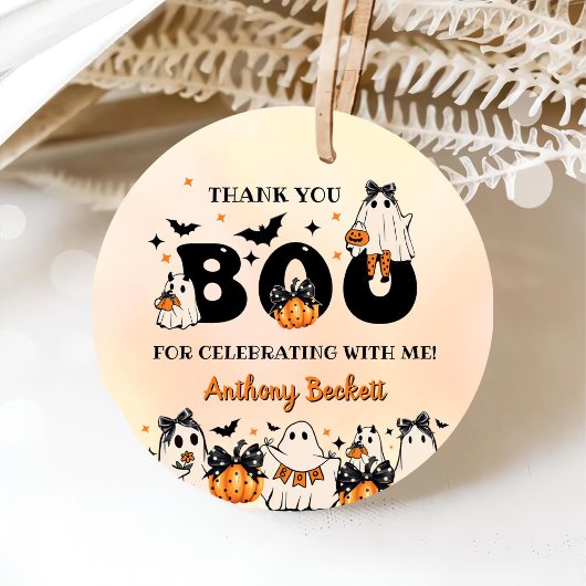 ハロウィーンザリトルブー1st誕生日パーティー フェイバータグ