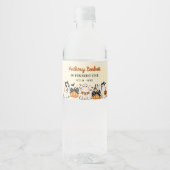 ハロウィーンザリトルブー1st誕生日パーティー ペットボトルラベル (正面)