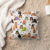 ハロウィーンシェットランドシェプドッグシェットランド・ シープドッグ クッション (ブランケット)