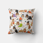 ハロウィーンシェットランドシェプドッグシェットランド・ シープドッグ クッション (裏面)