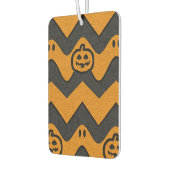 ハロウィーンシェブロンパターン(幽霊とカボチャ) カーエアーフレッシュナー (左)