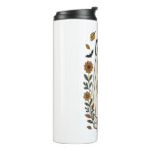 ハロウィーンシベリアのハスキーの花 タンブラー (回転左)