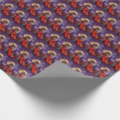 ハロウィーンシベリアキャットバンパイアパンプキンズ怖 ラッピングペーパー (角)