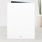 ハロウィーンシベリアハスキーとカボチャ怖い カード (裏面)