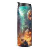 ハロウィーンシベリア猫カボチャ怖い タンブラー (回転右)