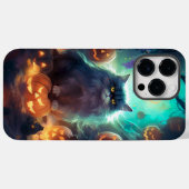 ハロウィーンシベリア猫カボチャ怖い Case-Mate iPhoneケース (裏面 (横))