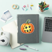ハロウィーンシャツカボンプキンタートルシーハロウィンコスト シール (iPadカバー)
