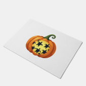 ハロウィーンシャツカボンプキンタートルシーハロウィンコスト ドアマット (アングル)
