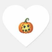 ハロウィーンシャツカボンプキンタートルシーハロウィンコスト ハートシール (正面)