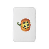 ハロウィーンシャツカボンプキンタートルシーハロウィンコスト バスマット (正面縦)