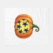 ハロウィーンシャツカボンプキンタートルシーハロウィンコスト フリースブランケット (正面(横))