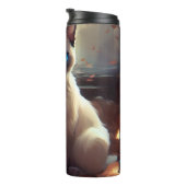 ハロウィーンシャム猫カボチャ怖い タンブラー (回転右)