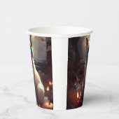 ハロウィーンシャム猫カボチャ怖い 紙コップ (右)