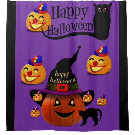 ハロウィーンシャワーカーテン シャワーカーテン (正面)