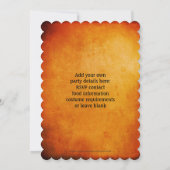 ハロウィーンシャンデリアパーティの招待状 招待状 (裏面)