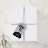 ハロウィーンシャンデリア墓石 ギフトタグ (より糸付き)