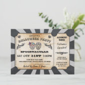 ハロウィーンシュガースカルチケットパーティの招待状 招待状 (スタンド正面)