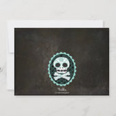 ハロウィーンシュガースカルデイオブザデッドパーティー招待状 招待状 (裏面)