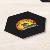 ハロウィーンシュナウザードッグ恋人Tシャツ ペーパーコースター (アングル)